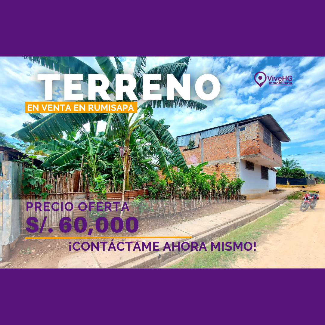 TERRENO EN VENTA EN TARAPOTO ZONA COMERCIAL ViveHG
